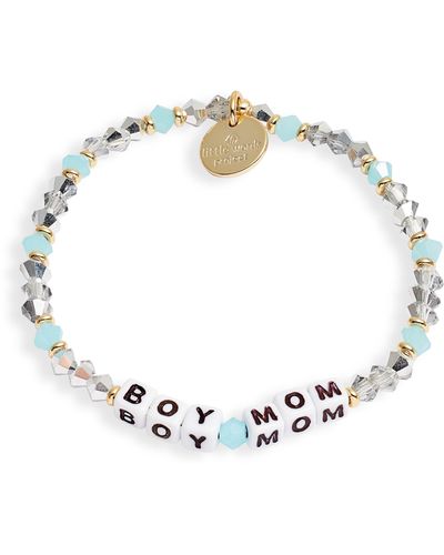 Little Words Project Boy Mom Stretch Bracelet - Metallic