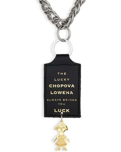 Chopova Lowena Lucky Chopova Pendant Necklace - Black