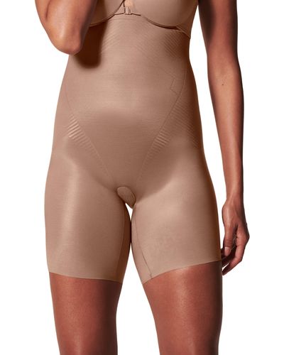 Spanx Thinstincts® 2.0 High Waist Mid Thigh Shorts - Brown