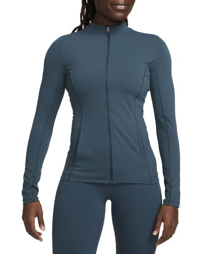 Nike Yoga Dri-fit Luxe Fitted Jacket - Blue