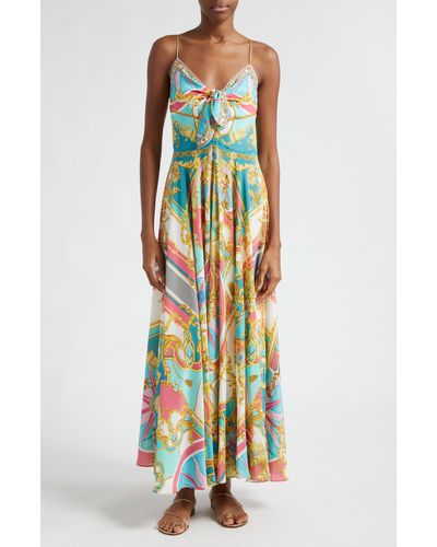 Camilla Print Silk Maxi Dress At Nordstrom - Multicolor
