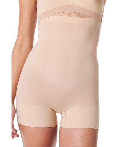Spanx Spanx Everyday Seamless Sculpting High-waisted Shorts - Pink