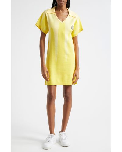 Honor The Gift Short Sleeve Polo Dress - Yellow