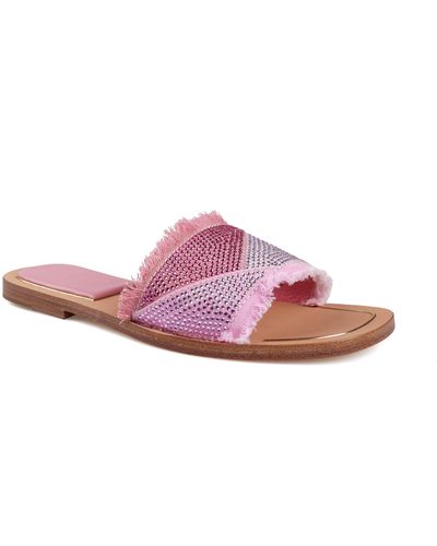 Zigi Tamy Rhinestone Slide Sandal - Pink