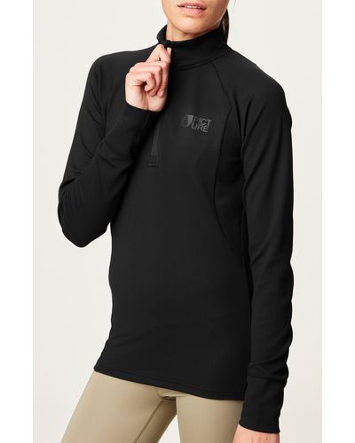 Picture Windy Fleece Quarter Zip Sweatshirt - Black