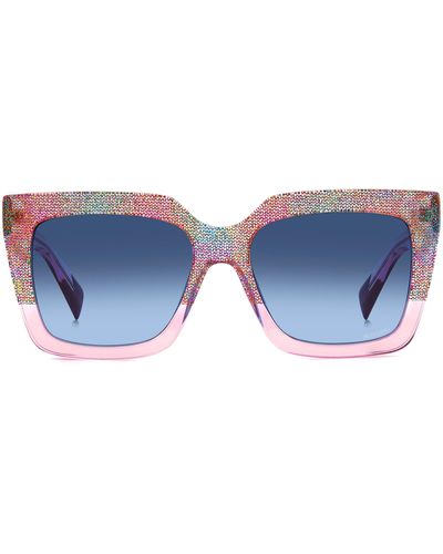Missoni 55mm Square Sunglasses - Blue