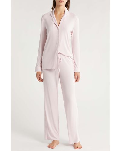 Nordstrom Moonlight Eco Easy Rib Pajamas - Pink