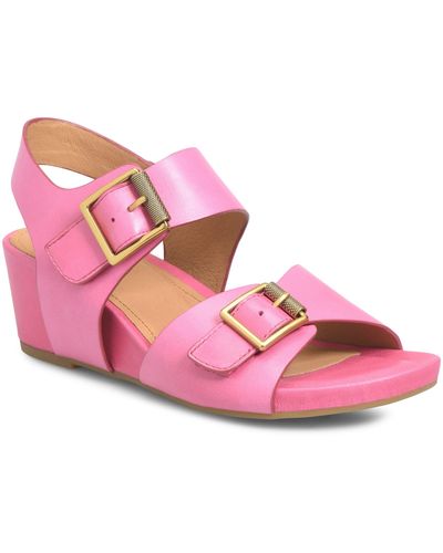 Söfft Valeri Slingback Wedge Sandal - Pink