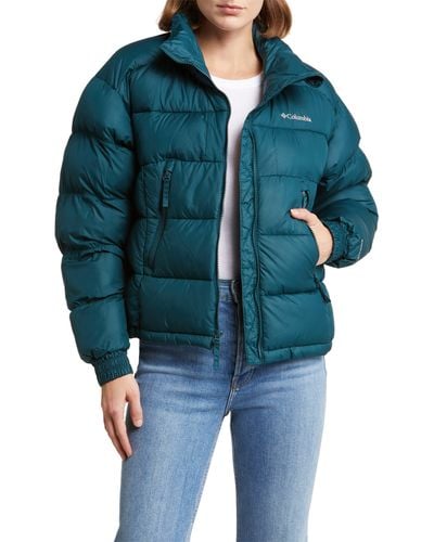 Columbia Pike Lake Ii Water Repellent Insulated Puffer Coat - Blue