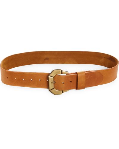 Ada Gem Leather Belt - Brown