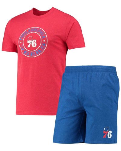 Concepts Sport /red Philadelphia 76ers T-shirt & Shorts Sleep Set At Nordstrom - Pink