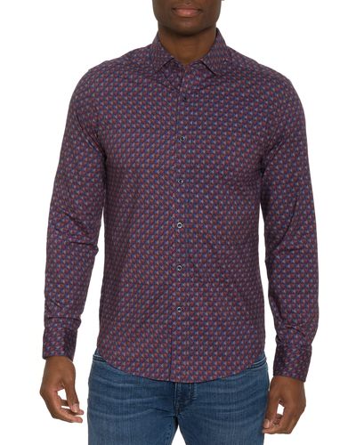 Robert Graham Barrone Button-up Shirt - Purple