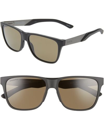 Smith Lowdown Steel 56mm Chromapoptm Polarized Square Sunglasses - Gray