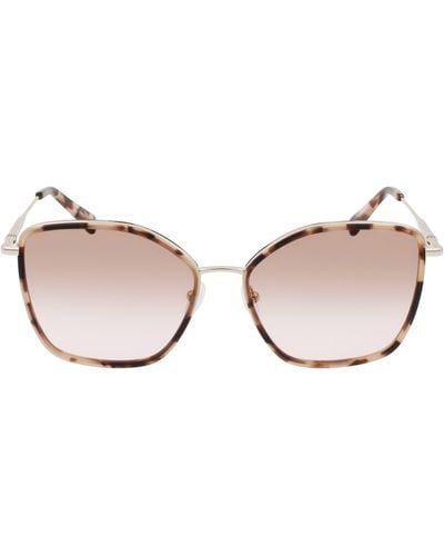 Longchamp Roseau 59mm Gradient Butterfly Sunglasses - Natural