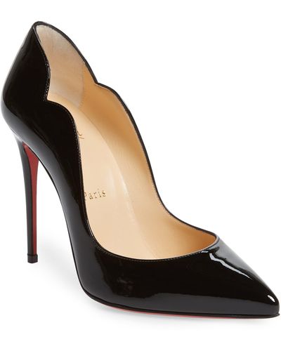Christian Louboutin Hot Chick 100 Psychic Patent-leather Courts - Black