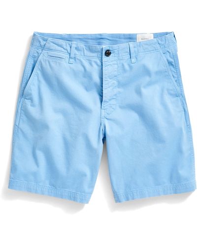 Billy Reid Cotton Blend Chino Shorts - Blue