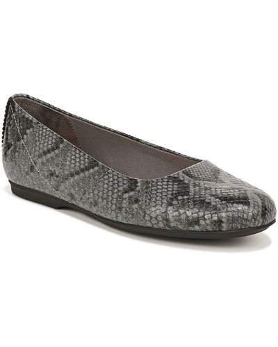 Dr. Scholls Wexley Snake Embossed Flat - Gray