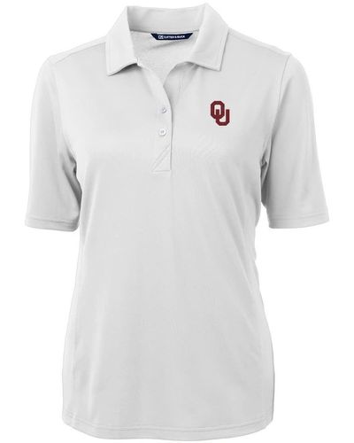 Cutter & Buck Oklahoma Sooners Virtue Eco Pique Recycled Polo At Nordstrom - White