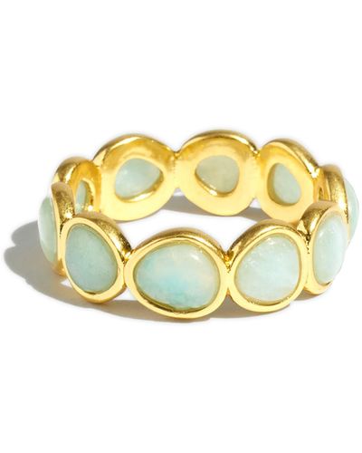 Madewell Stone Collection Blue Aventurine Ring - Yellow