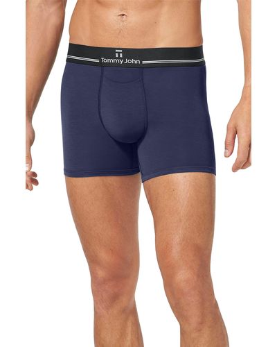 Tommy John Second Skin Apollo 4-inch Trunks - Blue