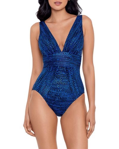 Miraclesuit Miraclesuit Dot Com Odyssey One-piece Swimsuit - Blue