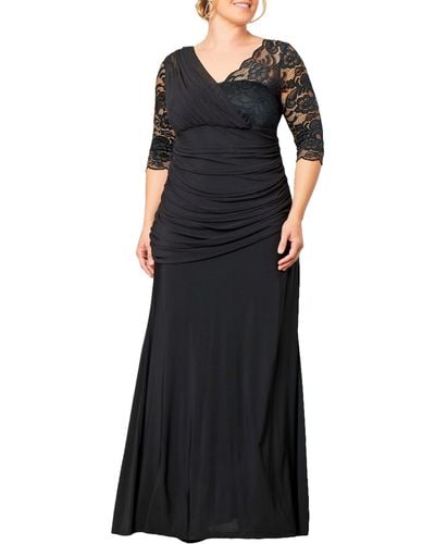 Kiyonna Soirée Evening Gown - Black