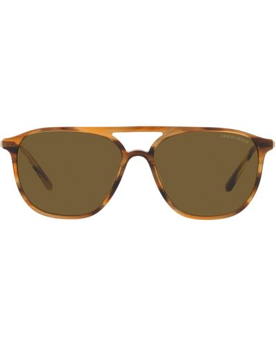 Armani Exchange 56mm Pilot Sunglasses - Multicolor