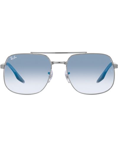 Ray-Ban 56mm Gradient Square Sunglasses - Blue