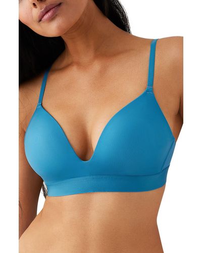 B.tempt'd B. Tempt'd By Wacoal Opening Act Wirefree Plunge T-shirt Bra - Blue
