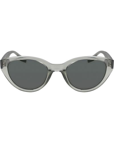 Converse Fluidity 52mm Cat Eye Sunglasses - Gray