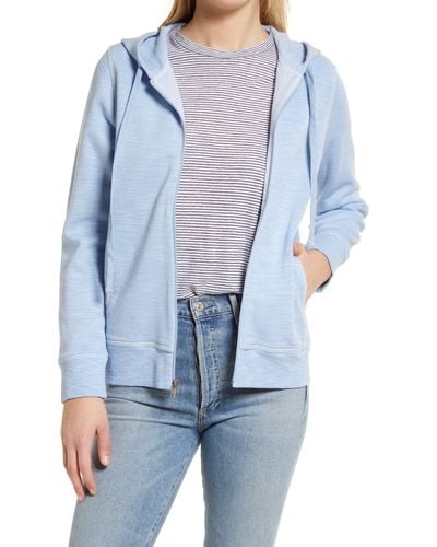 Tommy Bahama Tobago Bay Cotton Blend Zip-up Hoodie - Blue