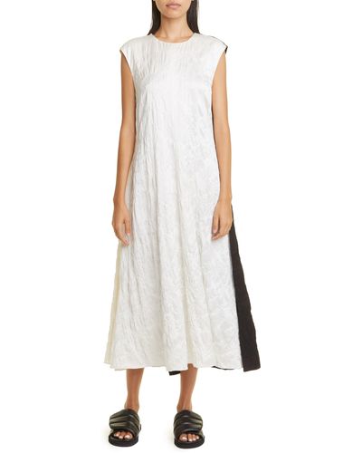 Partow Kora Colorblock Sleeveless Midi Dress - White