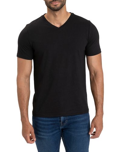 Threads For Thought Slim Fit V-neck T-shirt - Black