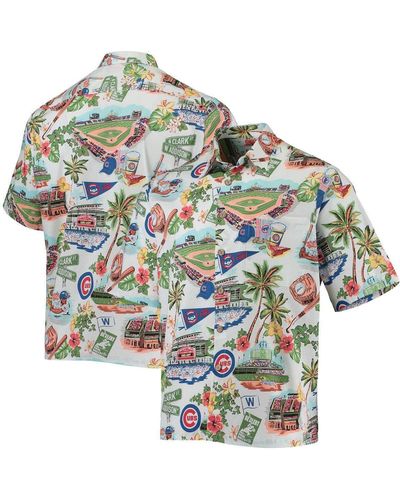 Reyn Spooner Chicago Cubs Scenic Button-up Shirt At Nordstrom - Blue