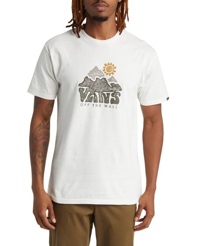 Vans Mountain View Cotton Graphic T-shirt - White