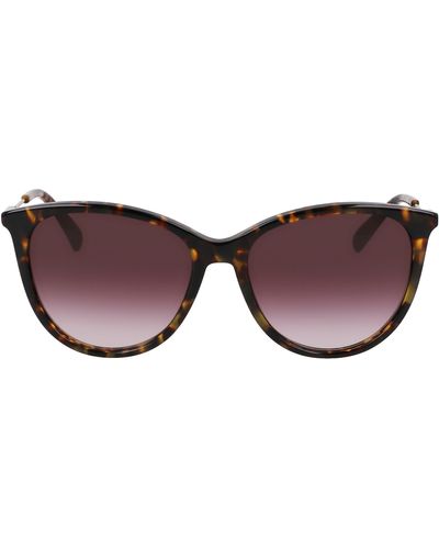Longchamp 55mm Gradient Tea Cup Sunglasses - Brown
