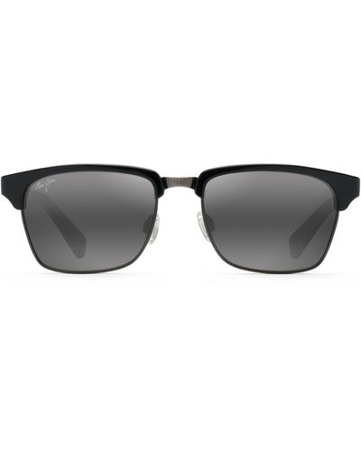Maui Jim Kawika 54mm Polarizedplus®2 Rectangular Sunglasses - White