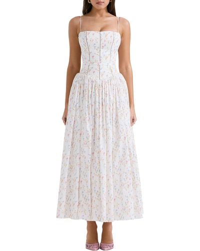 House Of Cb Ysabella Floral Maxi Sundress - White
