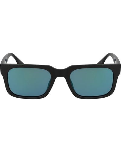 Converse Fluidity 52mm Rectangular Sunglasses - Blue