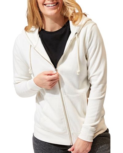 Threads For Thought Full Zip Hoodie - White