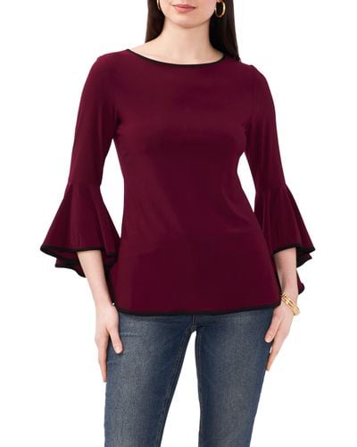 Chaus Bell Sleeve Top - Red