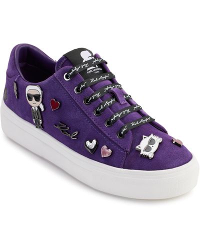 Karl Lagerfeld Cate Platform Sneaker - Purple