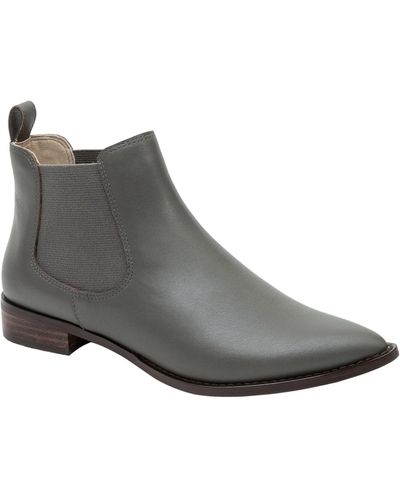 Linea Paolo Zoey Pointed Toe Chelsea Boot - Gray