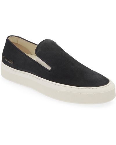 Common Projects Suede Slip-on Sneaker - Black