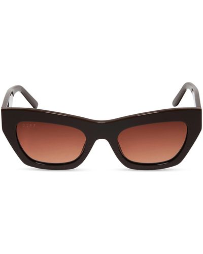 DIFF Katarina 51mm Gradient Cat Eye Sunglasses - Brown
