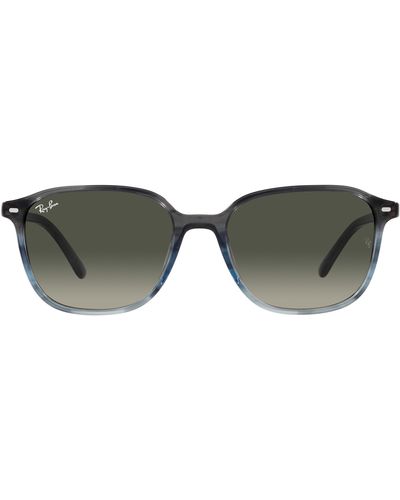 Ray-Ban Leonard 55mm Gradient Square Sunglasses - Green