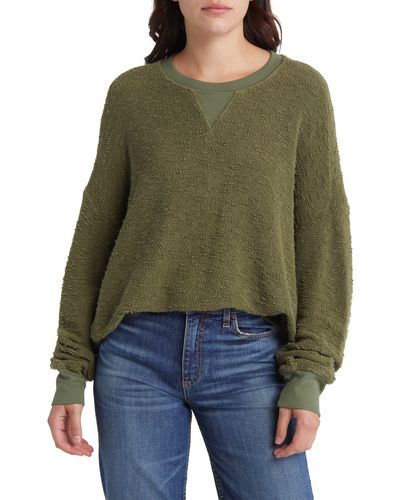 ASKK NY Oversize Cotton Sweatshirt - Green