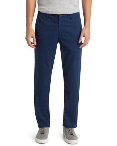 AG Jeans Kullen Flat Front Stretch Sateen Chinos - Blue
