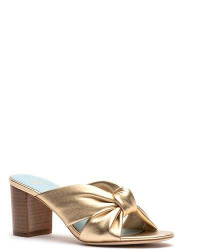 Frances Valentine Mollie Slide Sandal - Metallic