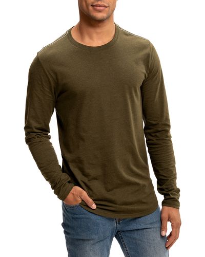 Threads For Thought Kye Slub Long Sleeve T-shirt - Green